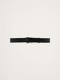 Leather Belt with Covered Roller Buckle