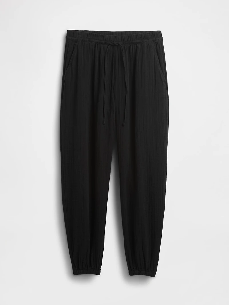 Cotton Gauze Easy Joggers