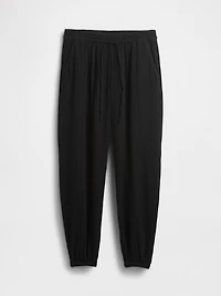 Cotton Gauze Easy Joggers