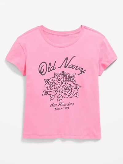 Short-Sleeve Logo-Graphic T-Shirt for Girls