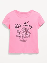 Short-Sleeve Logo-Graphic T-Shirt for Girls