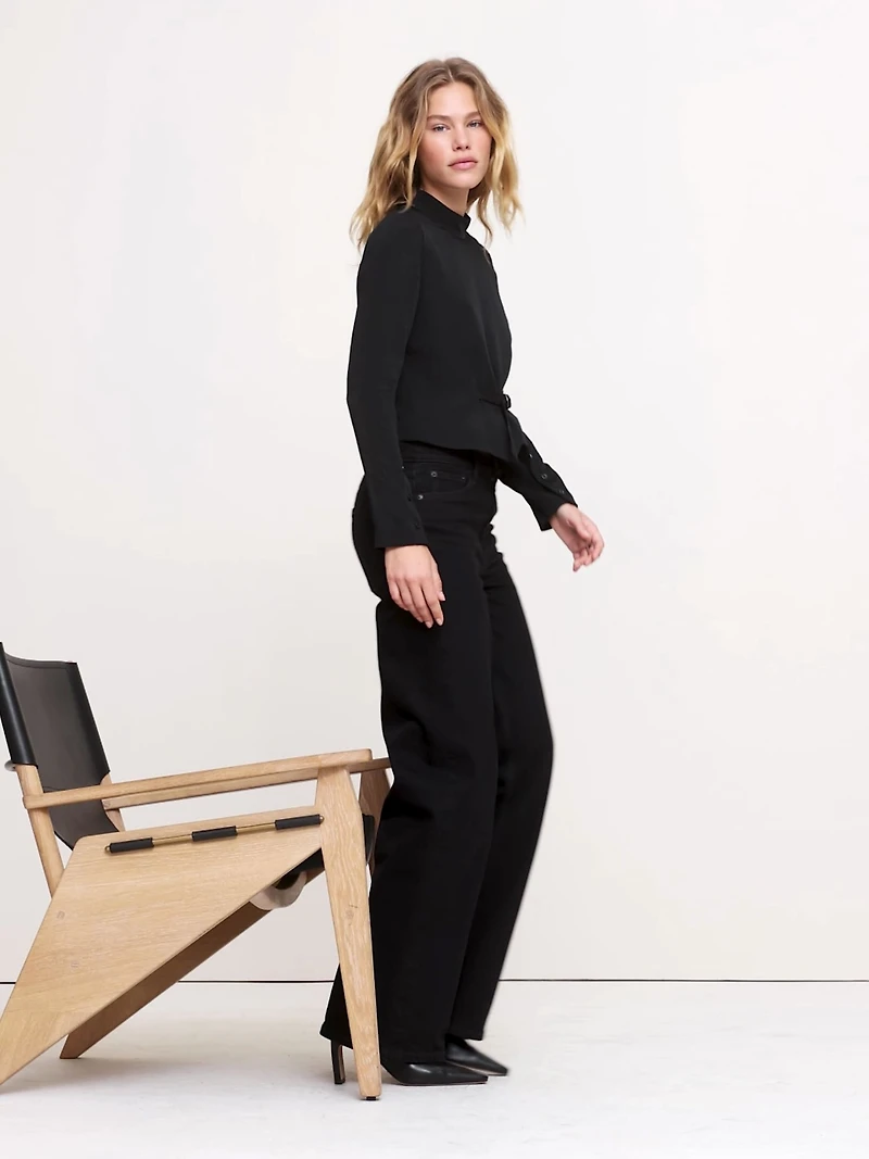 Drapey Mock-Neck Top