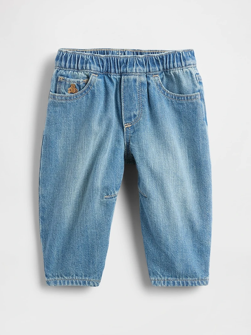 Baby Pull-on Barrel Jeans