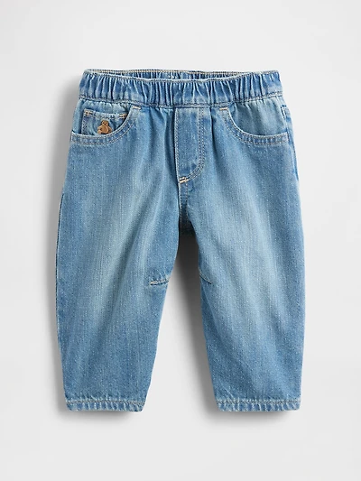 Baby Pull-on Barrel Jeans