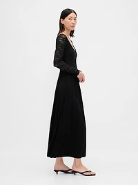 Mixed Media Maxi Dress