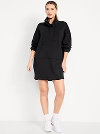 Bounce Fleece Oversized Snap-Front Tunic