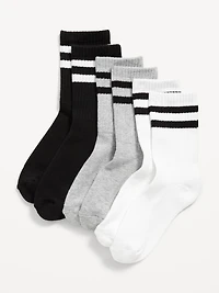 Gender-Neutral Crew Socks 3-Pack for Kids