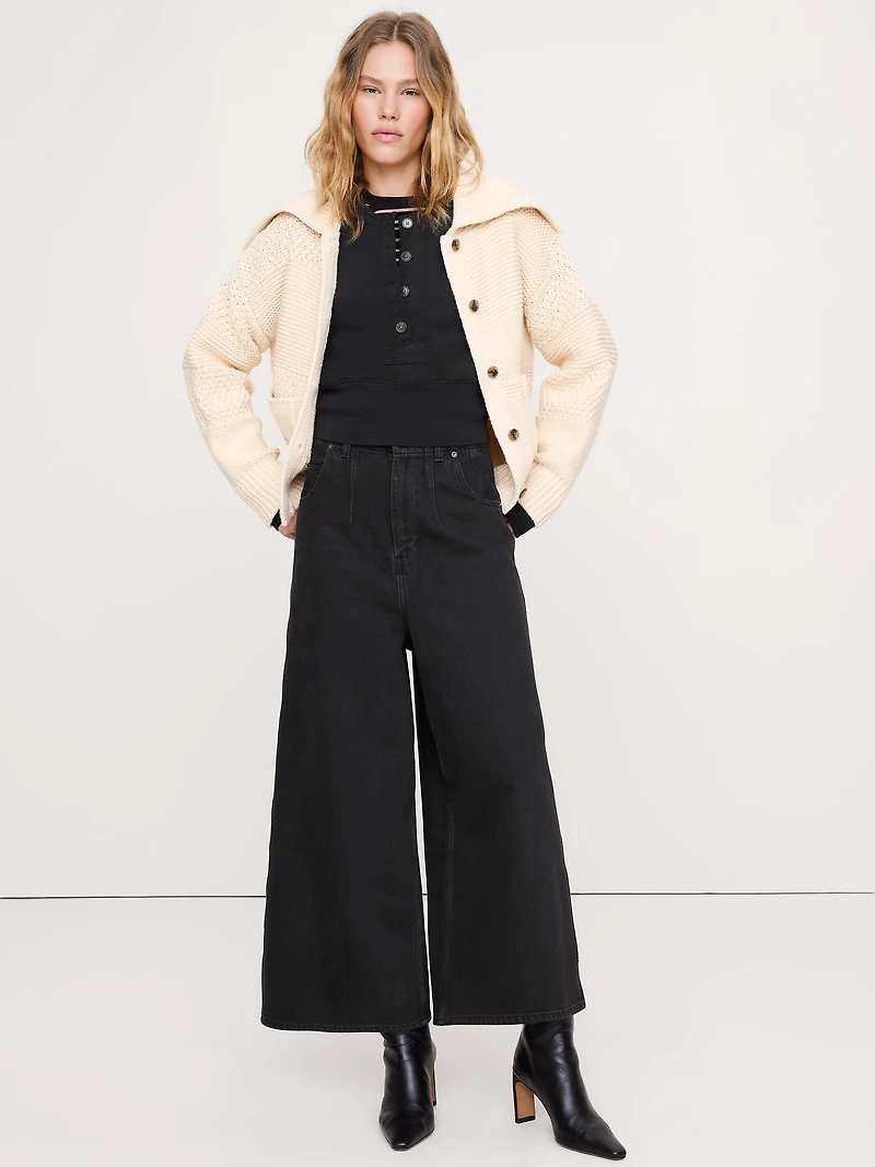 French Terry Henley Sweatshirt