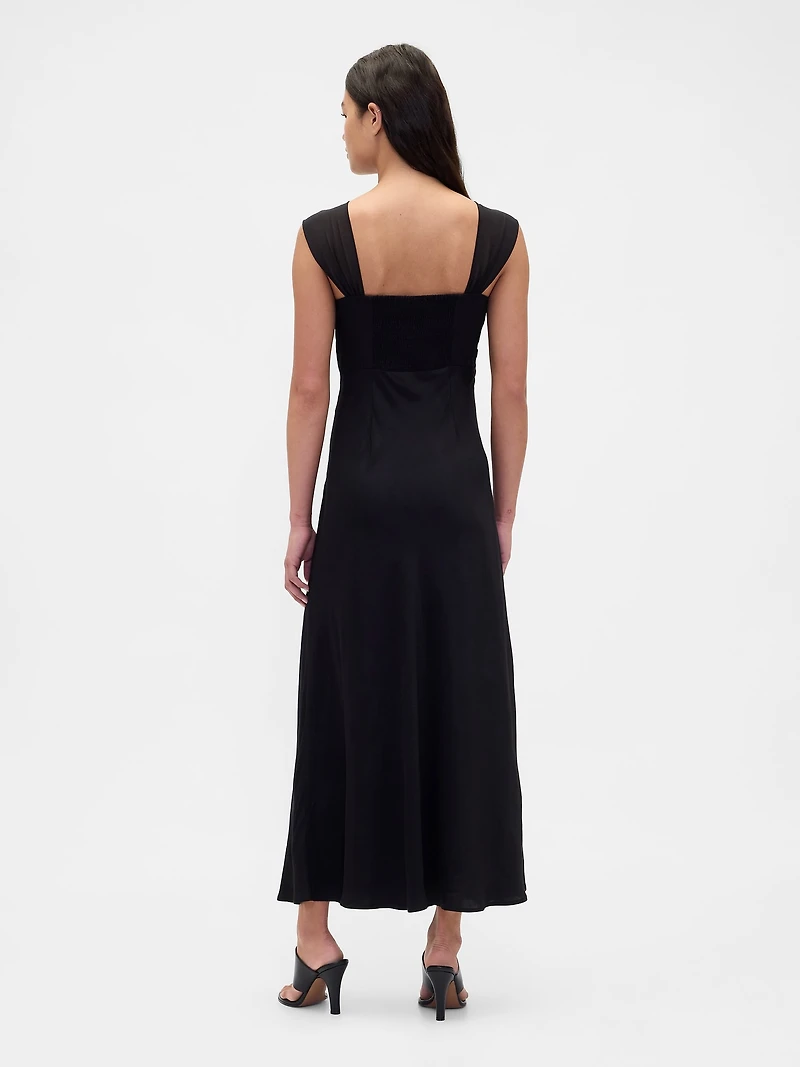 Mixed Media Maxi Dress