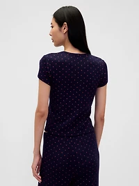 Pointelle PJ T-Shirt