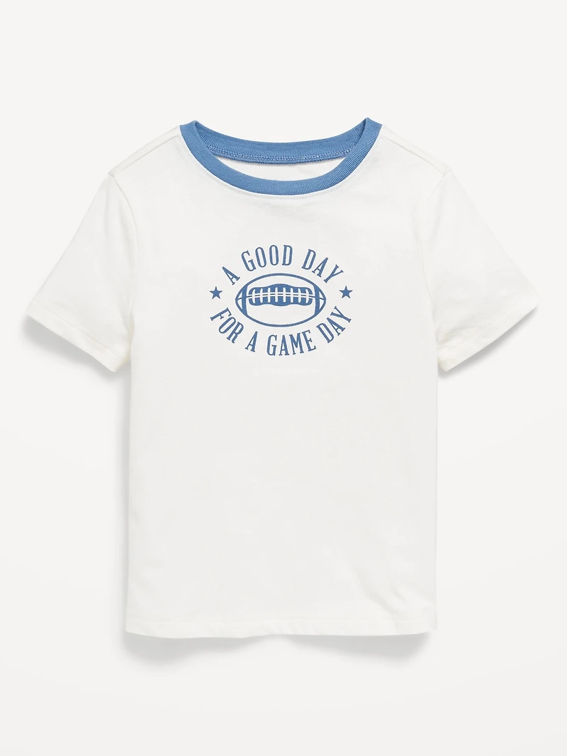 T-shirt à manches courtes imprimé unisexe pour tout-petit