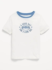 T-shirt à manches courtes imprimé unisexe pour tout-petit
