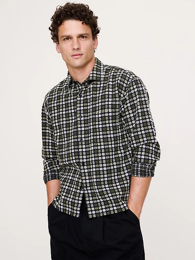 Relaxed-Fit Jacquard Shirt