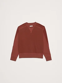 Patchwork Crew-Neck Sweatshirt