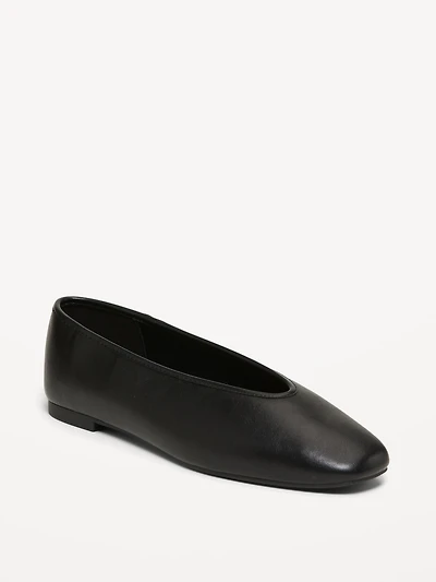 V-Cut Ballet Flats
