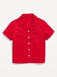 Short-Sleeve Poplin Pocket Shirt for Toddler Boys