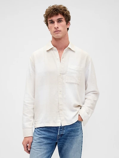Relaxed Flannel Shirt