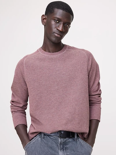 Slub Double-Knit Crew-Neck T-Shirt