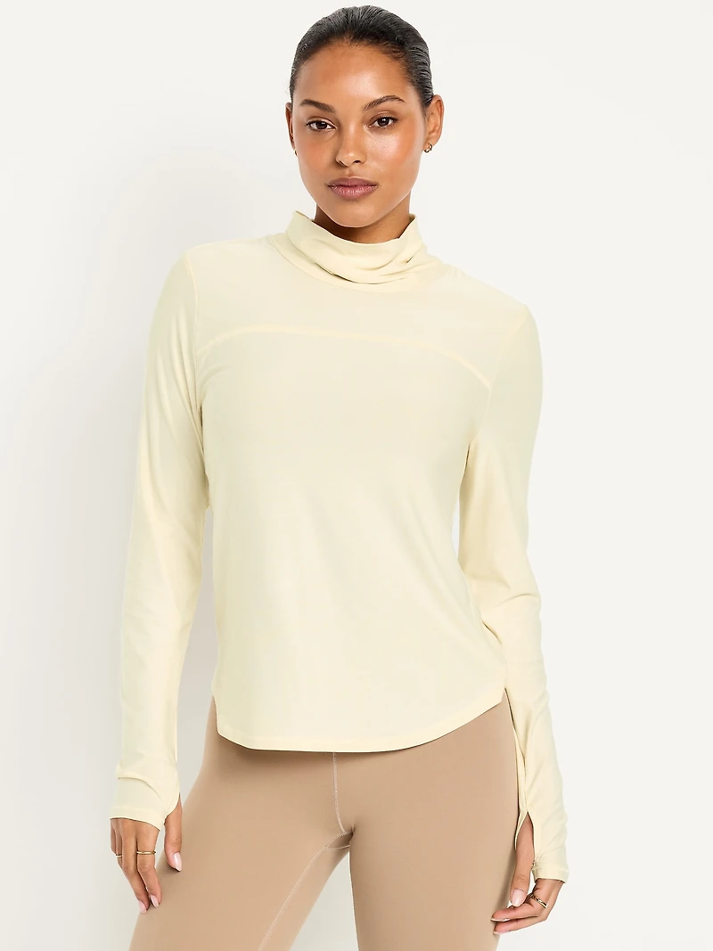 CloudMotion Funnel Neck Top