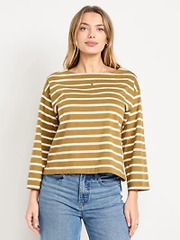 Long-Sleeve Mariner Loose T-Shirt