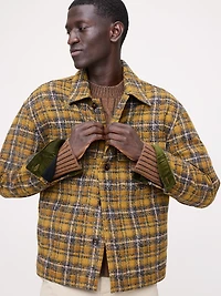Relaxed-Fit Heavy Overshirt with Wool