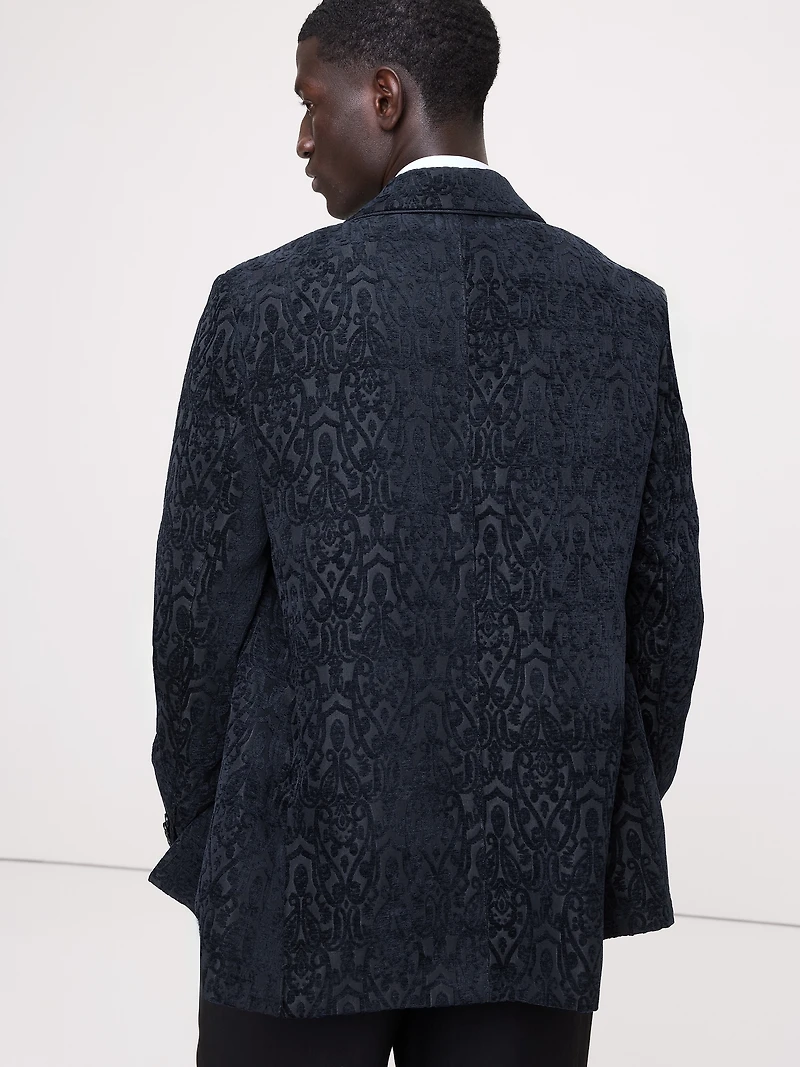 Relaxed Jacquard Tuxedo Jacket