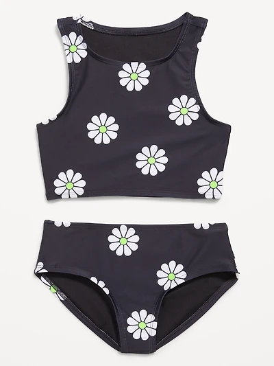 Printed Tankini Swim Set for Girls