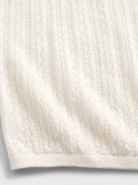 Pointelle Turtleneck Sweater