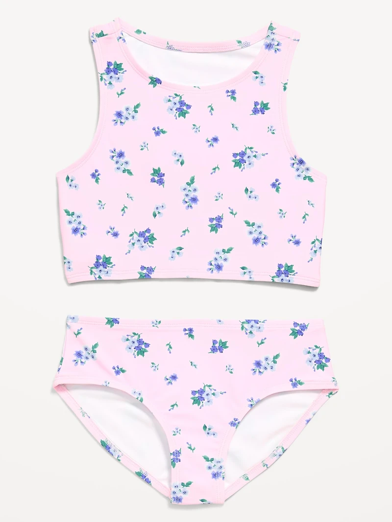 Printed Tankini Swim Set for Girls
