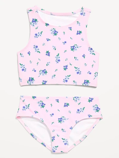 Printed Tankini Swim Set for Girls