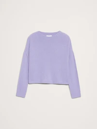 Merino-Cotton Cropped Sweater