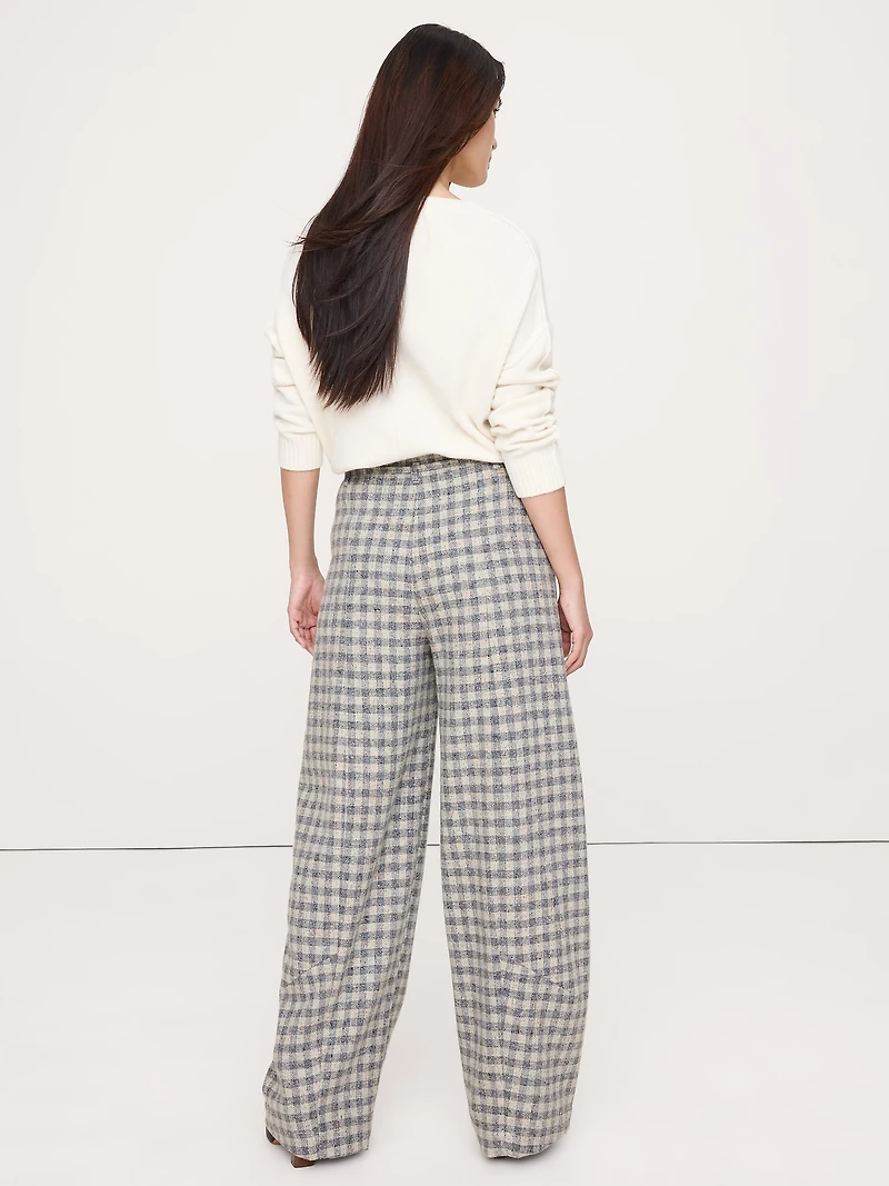 Ultra-High Rise Relaxed Barrel Donegal Pant