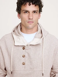 Relaxed French Terry Anorak Hoodie