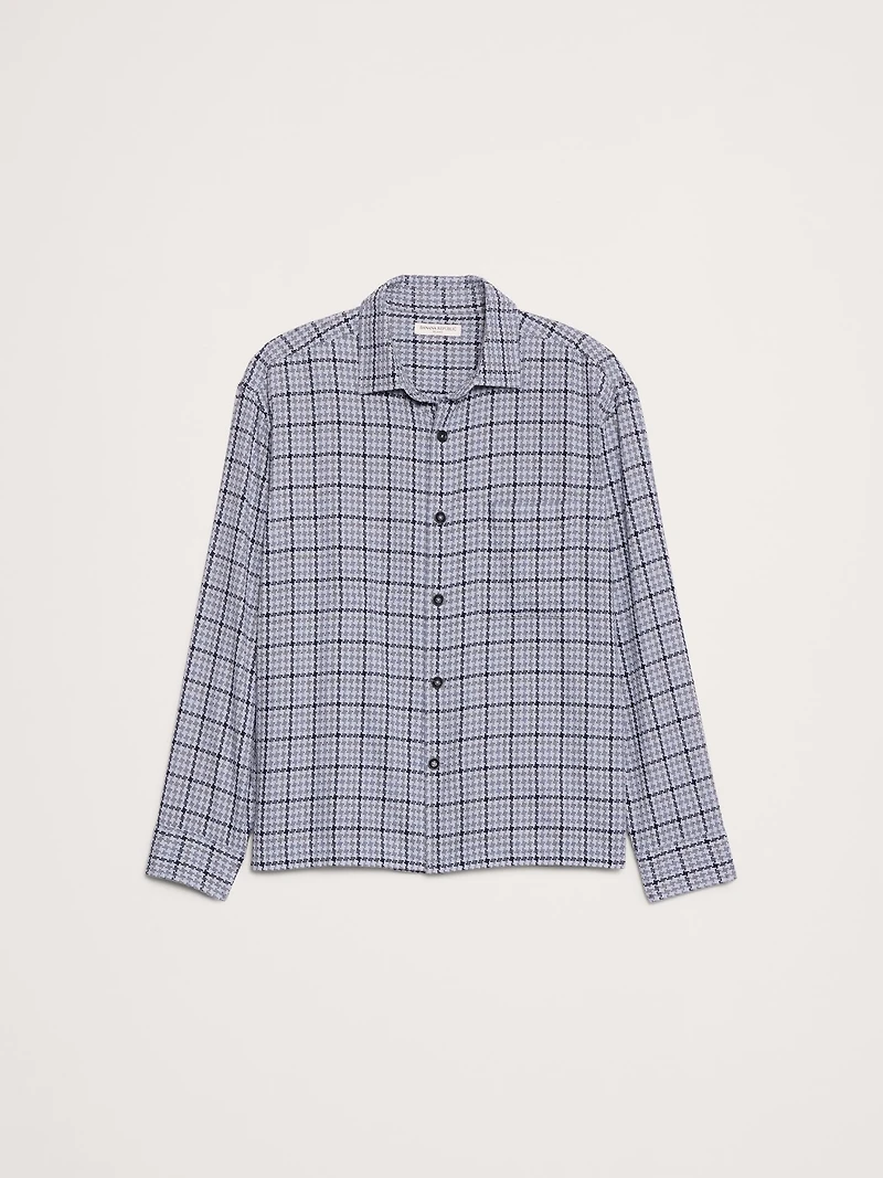 Relaxed-Fit Houndstooth Shirt