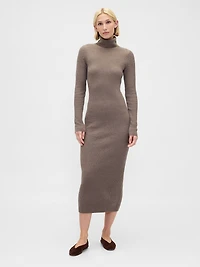 CashSoft Turtleneck Maxi Sweater Dress