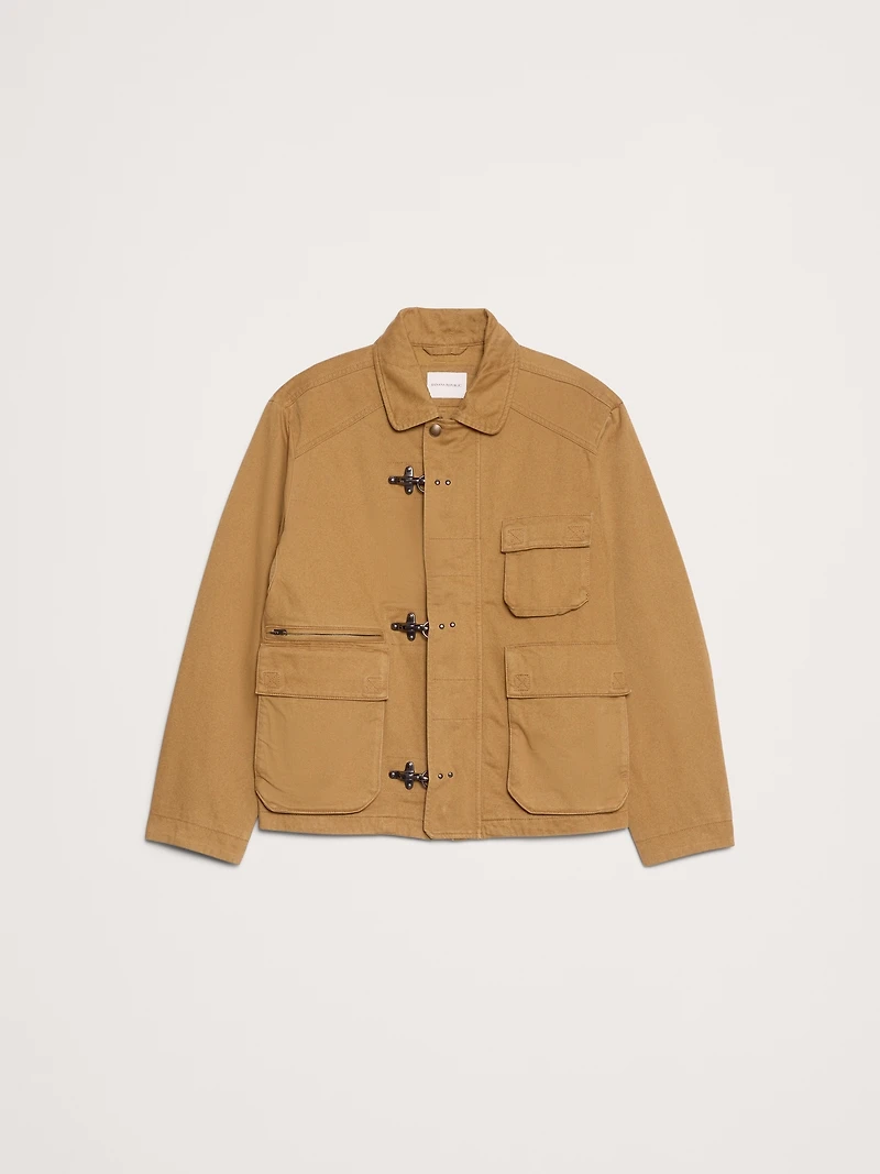 Cotton Fireman-Clasp Jacket