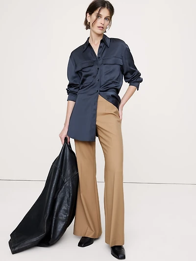 Mid-Rise Flare Pant