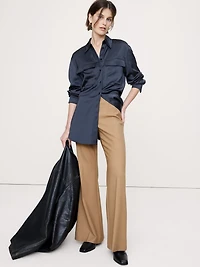 Mid-Rise Flare Pant