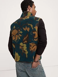 Print Sherpa Vest