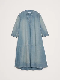 Denim Popover Shirt Dress