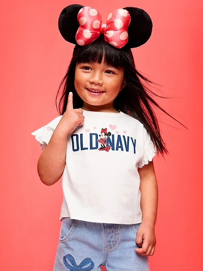 Old Navy x Disney Minnie Mouse Ruffle-Sleeve T-Shirt for Toddler Girls