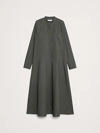 Cotton Trapeze Shirtdress