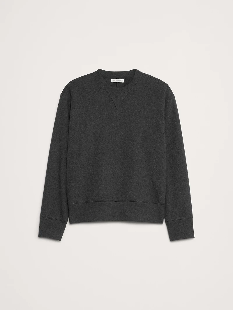 Brushed Fleece Crew-Neck Sweatshirt