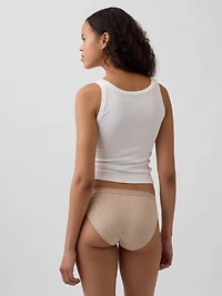 Organic Stretch Cotton Logo Bikini