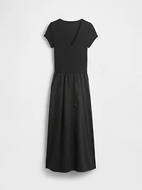 Modern Mixed Media Maxi Dress