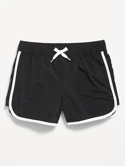 Dolphin-Hem Swim Shorts for Girls