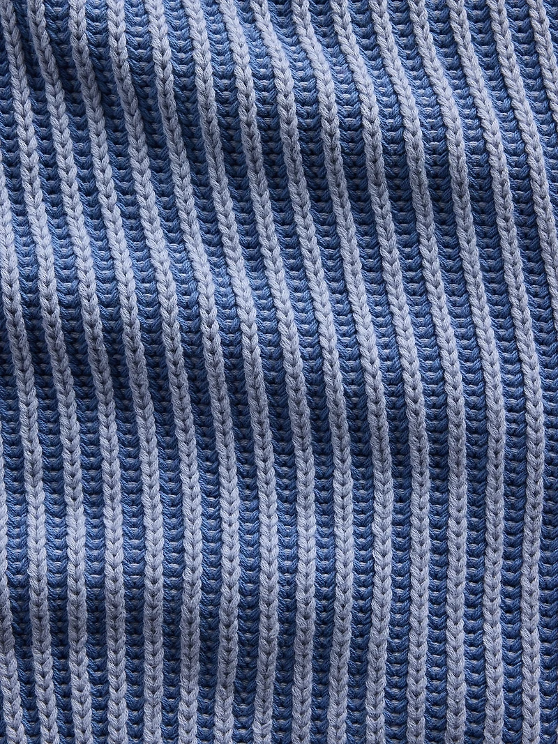 100% Cotton Barrel-Sleeve Crop Sweater