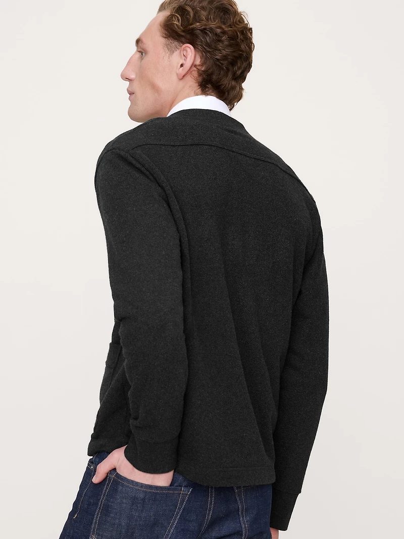 Brushed Fleece Cardigan