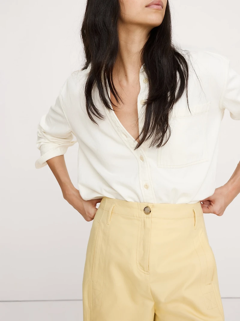 Ultra-High Rise Barrel Soft Chino