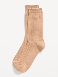 Waffle Crew Socks for Men